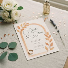 Arco de Terracota Cae Invitación a la boda