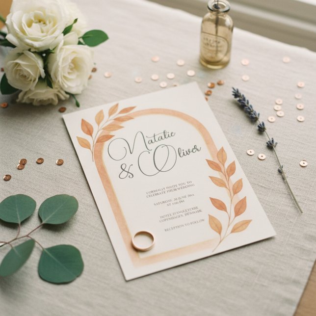 Arco de Terracota Cae Invitación a la boda (Subido por el creador)