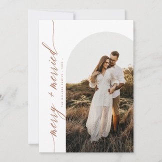 Arco de terracota de Navidad alegre y casado para 