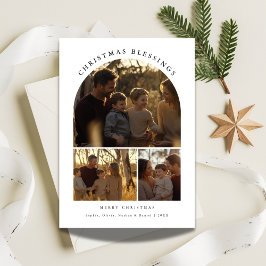 Arco de tipografía simple 3 bendiciones de Navidad