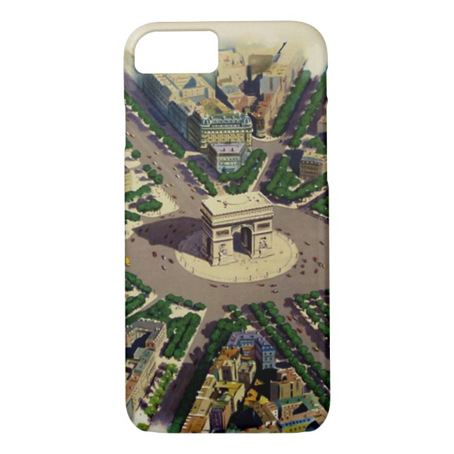 Arco de Triomphe París Funda para iPhone 7 (Reverso)