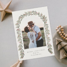 Arco de Verdor Escritura Moderna Foto Navidad