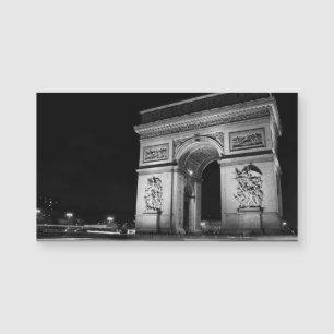 Arco del Triunfo en la noche en París