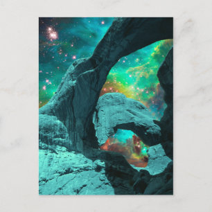 Arco doble en postal espacial
