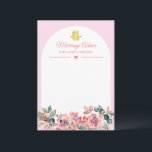 Arco floral blanco rosado Tarjeta de consejo boda<br><div class="desc">¡Te das cuenta de tu boda de ensueño con un toque oriental! Puede personalizar del diseño agregando sus nombres y fecha de boda, etc. También puedes contactarme para cualquier diseño especial que sea único para ti. El símbolo de doble felicidad y la decoración roja son elementos imprescindibles para las parejas...</div>