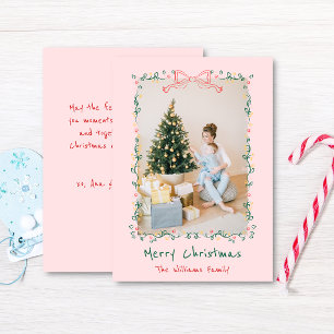 Arco floral caprichoso dibujado a mano Navidad 1 F