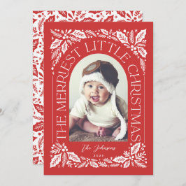 Arco fotográfico de bayas de Navidad más alegre ro