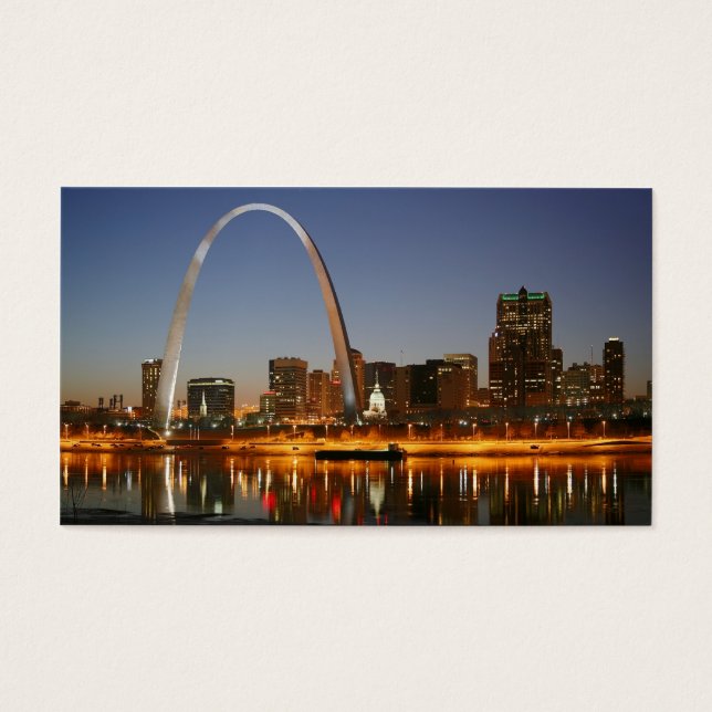 Arco Gateway St. Louis Mississippi de noche (Frente)