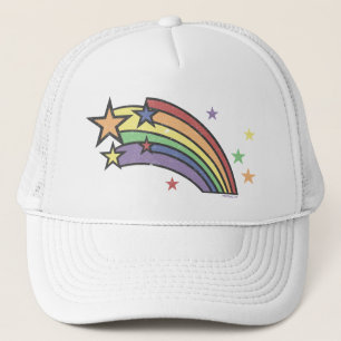 Arco iris con los gorras de las estrellas