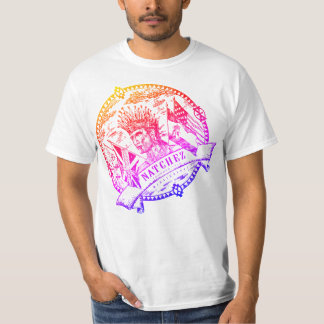 Arco iris de los hombres de la camiseta del sello