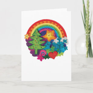 Arco iris del navidad - una tarjeta de Navidad
