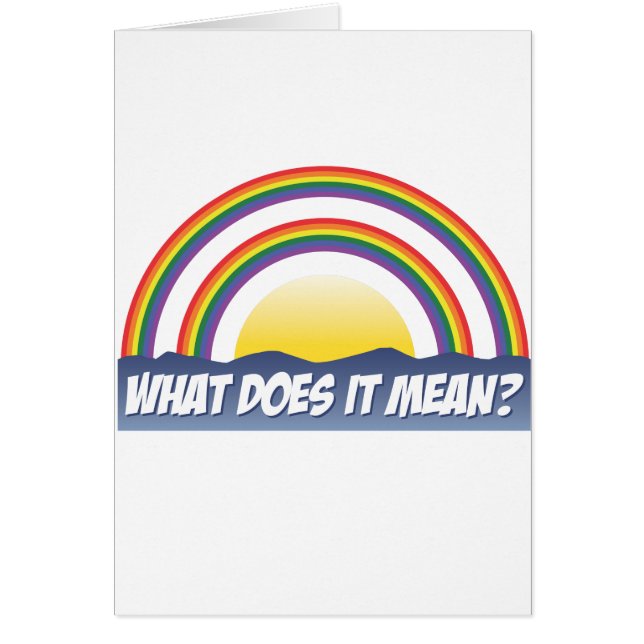 ¿Arco iris doble qué él significa? (Frente)