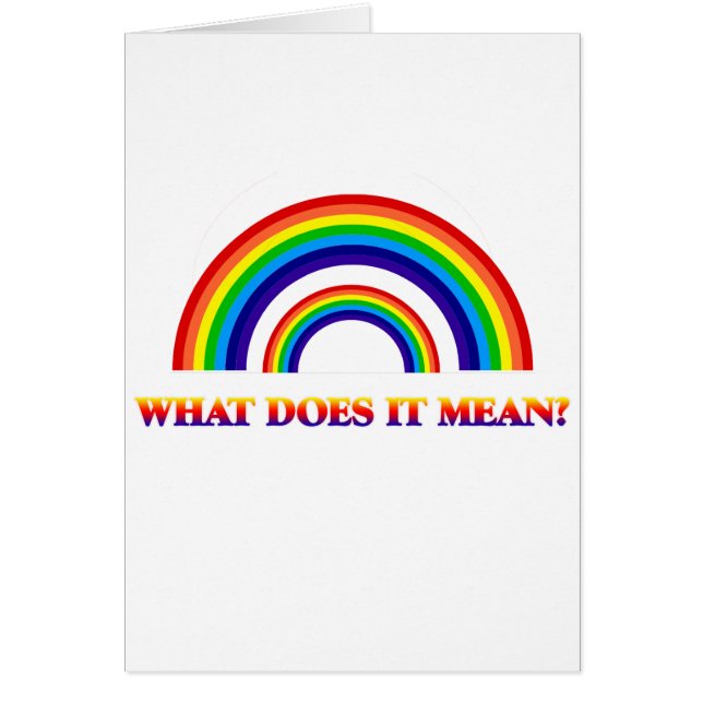 Arco iris doble. ¿Qué significa? (Frente)