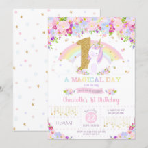 Arco iris floral de la 1ra invitación del