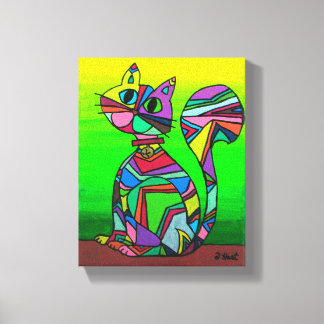 Arco iris GeometriCat Patrón geométrico Arte de ga