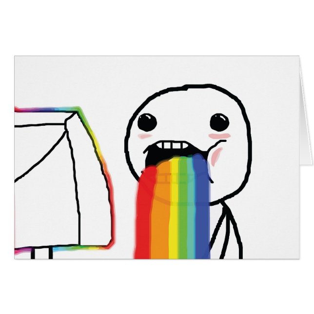 Arco iris Puking (Anverso (Horizontal))