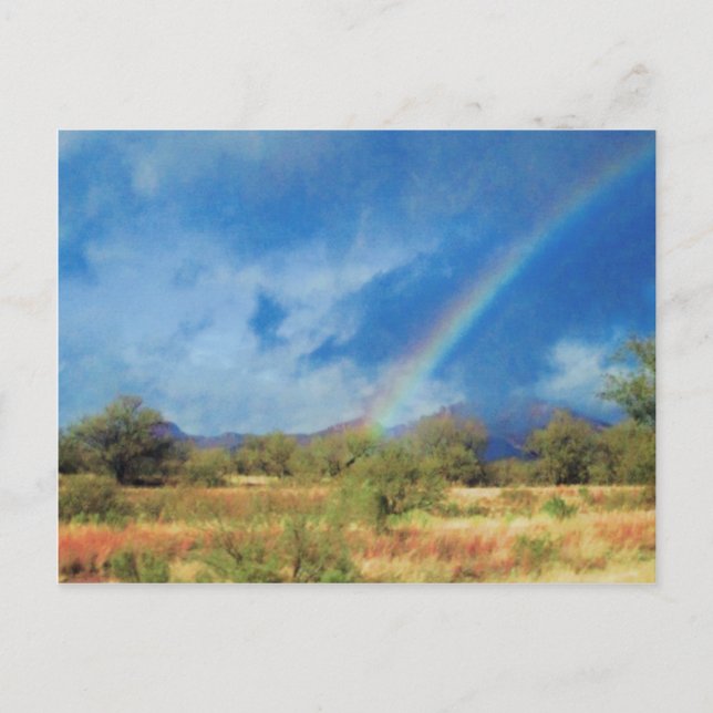 Arco iris Tubac, postal de AZ (Anverso)