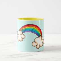 Arco iris y taza de las nubes