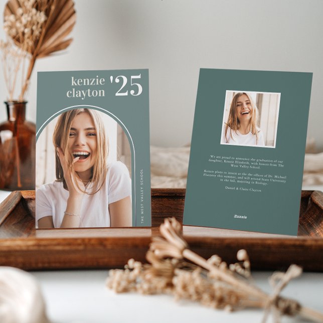 Arco moderno | Invitación de graduación de Relieve (Subido por el creador)