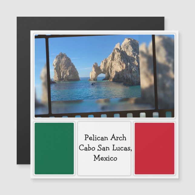 Arco Pelicano, Cabo San Lucas Magnet (Anverso/Reverso)