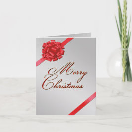 Arco rojo de las Felices Navidad - tarjeta de