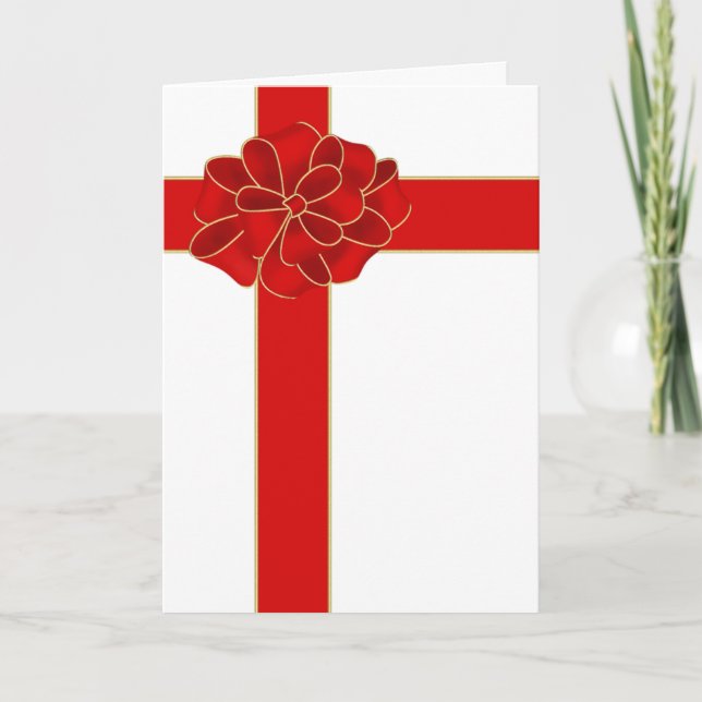 Arco rojo del navidad (Anverso)