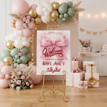 arco rosa musulmán aqiqah de niña bebé
