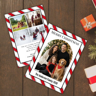 Arco verde rojo de Navidad 5 Foto personalizada de