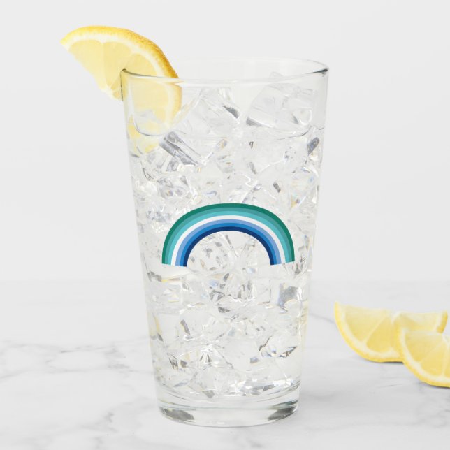 Arcoíris Azul Hombre Gay (Anverso (hielo))