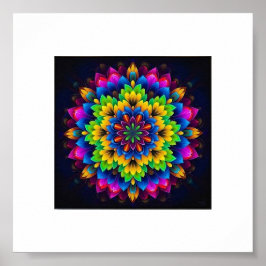"Arcoiris Chakra Mandala - arte de geometría sagra