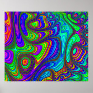 Arcoiris colorido 3D texturizado arte abstracto