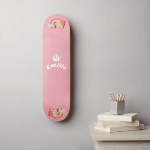 Arcoiris con efecto de alivio Skateboard