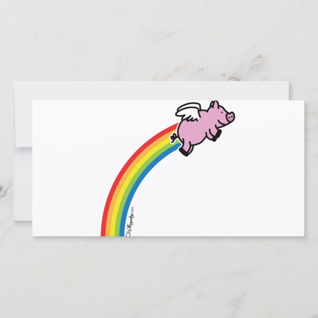 Arcoiris de cerdo volador (Anverso)