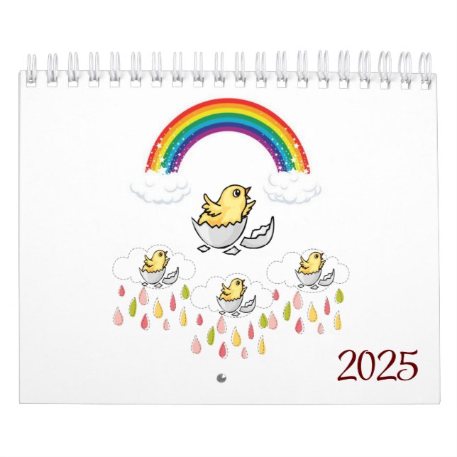 Arcoiris de chichas del calendario 2025 (Tapa)