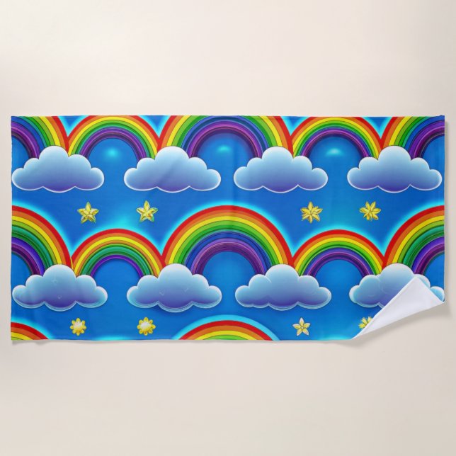 Arcoiris de esperanza - Cosmosa manta de bebé (Anverso)