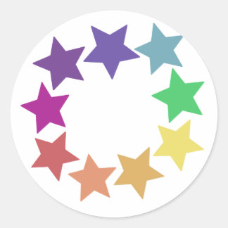 Arcoiris de estrellas Pegatinas