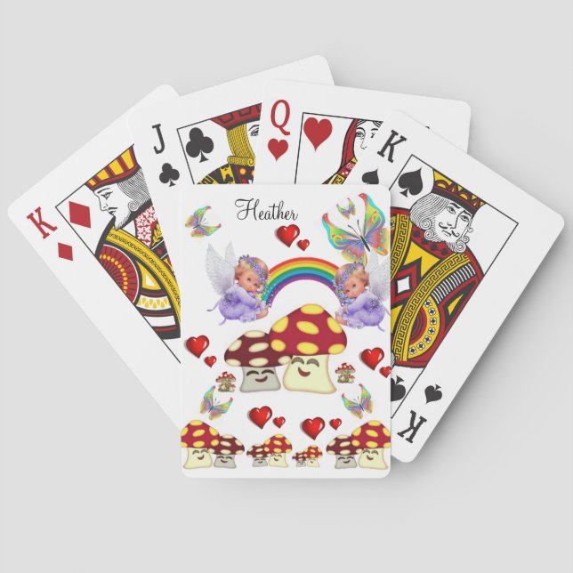 Arcoiris de hongo para hongos de la carta de juego (Reverso)