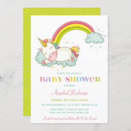 Arcoiris de la invitación a Baby Shower de Sweet U