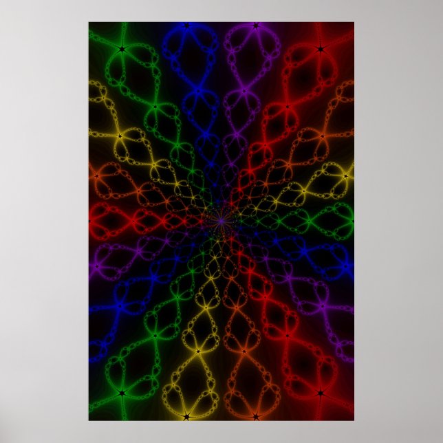 Arcoiris de Newton | Arte fractal arcoiris (Frente)