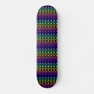 Arcoiris de patineta de puntos