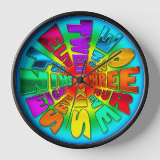 Arcoiris de reloj de tiempo de línea