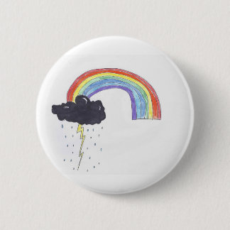 Arcoiris de un botón de nube negra