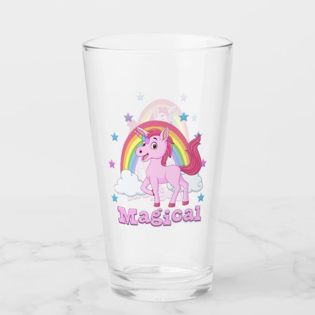 Arcoiris de Unicornio rosa mágico (Anverso)