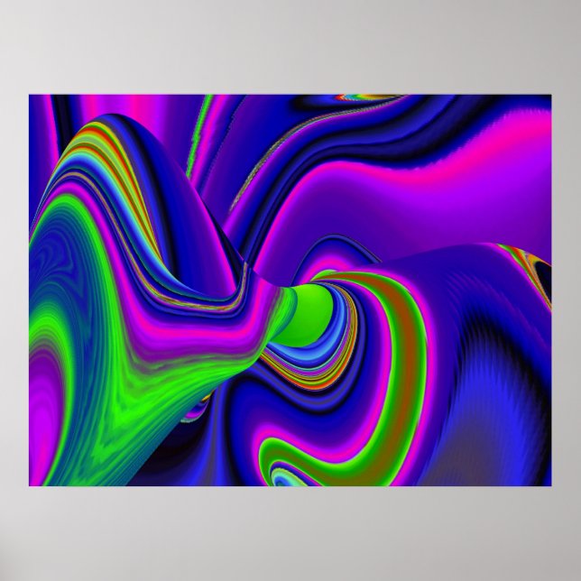 Arcoíris de verano, Arte de arcoíris 3D abstracto (Frente)