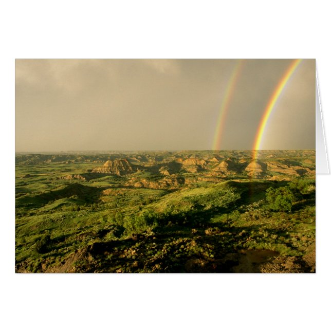 Arcoíris doble sobre Painted Canyon en Theodore (Anverso (Horizontal))