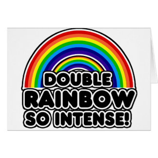 Arcoiris doble tan intenso