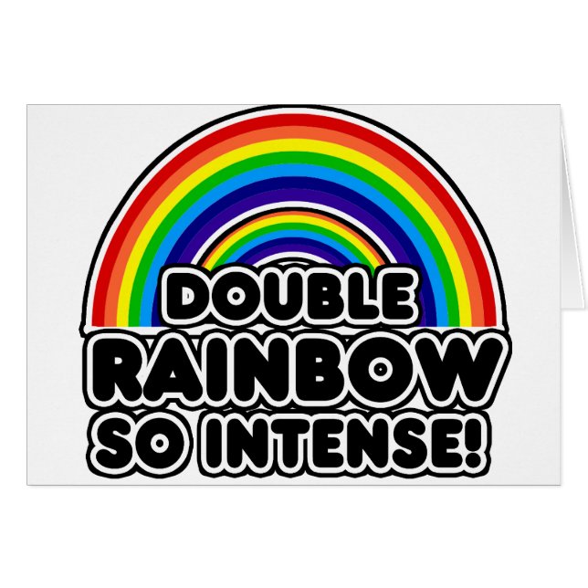 Arcoiris doble tan intenso (Anverso (Horizontal))