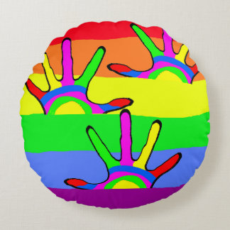 Arcoiris El amor LGBT Ronda de almohada