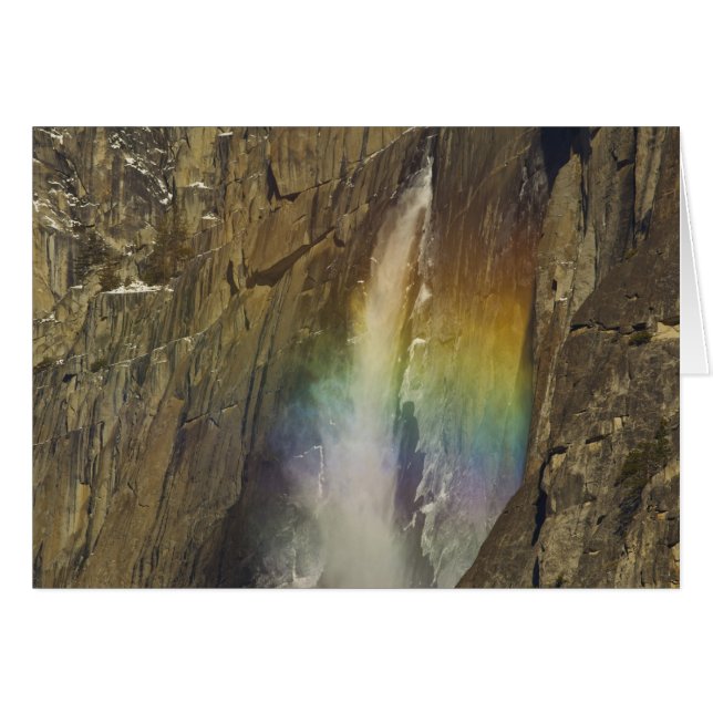 Arcoiris en alto Yosemite cae en Yosemite (Anverso (Horizontal))