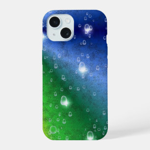 Arcoiris en optik de cuero elefante y gotas de llu